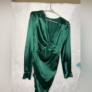 Silk Emerald Dress